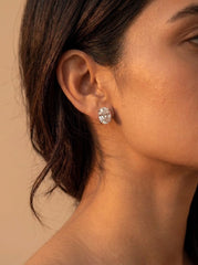 Ovalshine silver pendant set for women