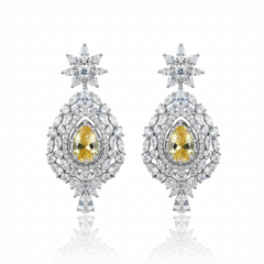 Marigold elegance silver earrings