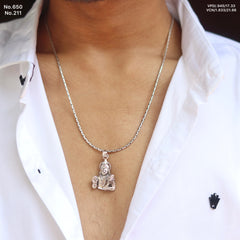 Blessed Hanuman Silver Pendant