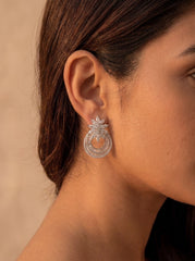 Stardust elegance silver pendant set for women