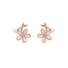 Kavya Pearl silver Stud