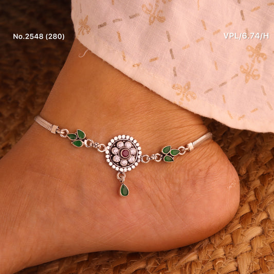 Dreamcatcher silver Payal for women