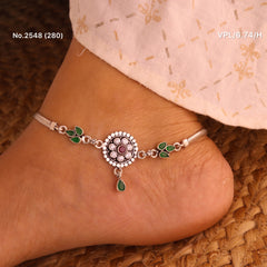 Dreamcatcher silver Payal for women