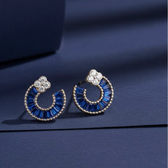 Jiya glow silver stud