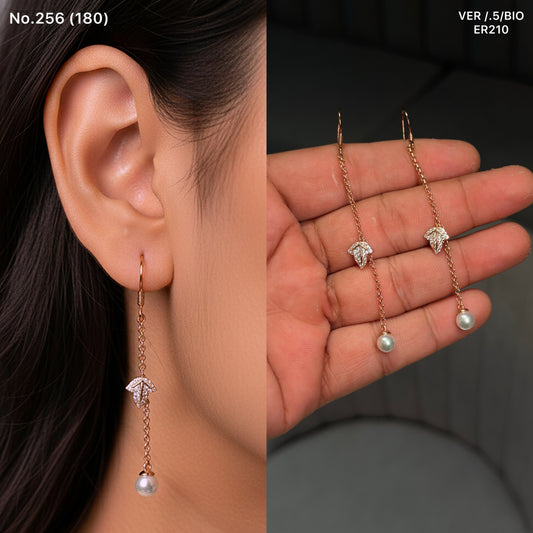 Elite glow silver earrings