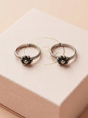 Daisy dew silver toerings for women