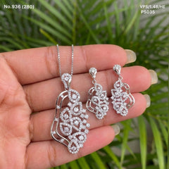 Sanvi silver pendant set for women
