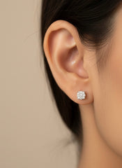 Tiny spark silver stud