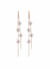 Bloomline silver earrings