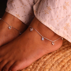 Graceful Butterfly Flower Women Payal