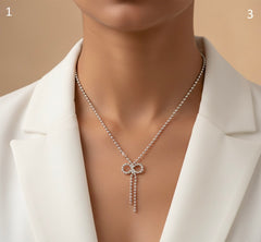 Bowline silver chain pendant