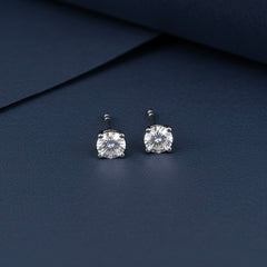 Micro shine silver stud