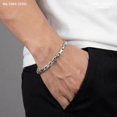 Onyx silver men’s bracelet