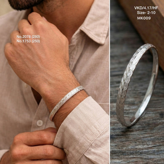 Warrior silver kada for men