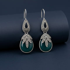Aureaf silver earrings