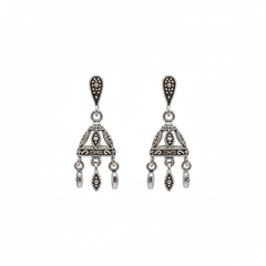 Echo swing silver earrings