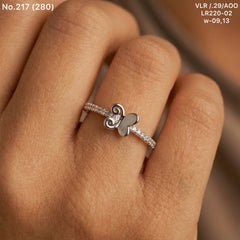 Eternal glow silver ring for women