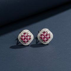 Meira Glow silver Stud