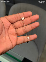 Charmed heart silver chain pendant