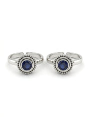 Divyana oxidised silver toerings for women