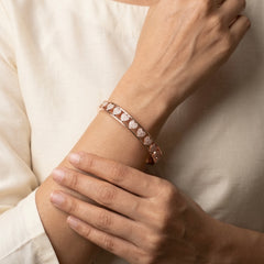 Tradition twist silver kada for women