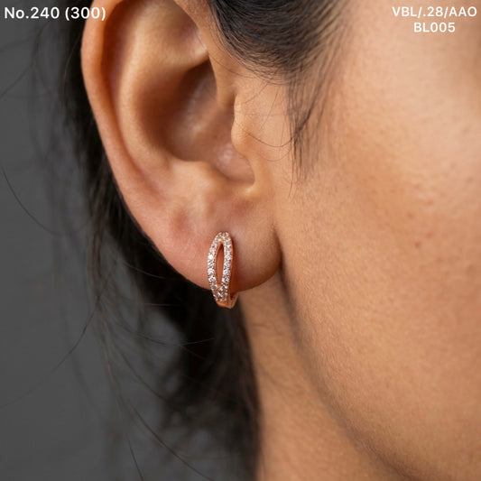 Trendy glow silver Bali for women