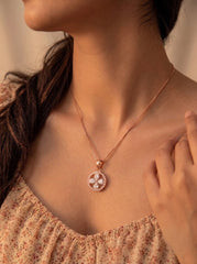 Bloomora silver pendant set for women
