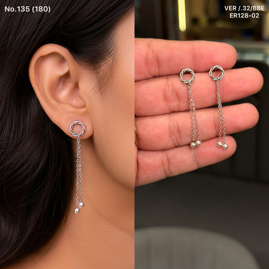 Nritya Nupur silver earrings