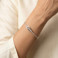 Angelic silver kada for women