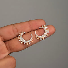 Luna Glow silver Stud