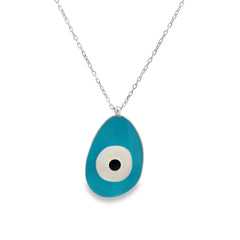 Eternal eye silver chain pendant