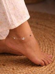 Silver butterfly heaven Payal for women