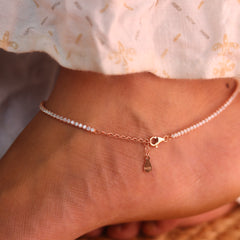 BlocAura Rose Gold Payal for Women