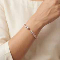 Leafluxe silver kada for women