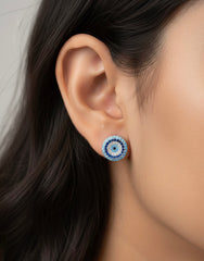 Yami pure evil eye silver stud