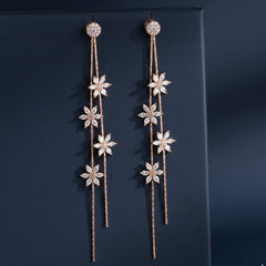 Bloomline silver earrings