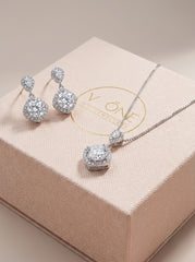 Moonlisse silver pendant set for women