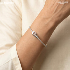 Angelic silver kada for women