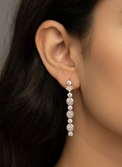 Glowra silver earrings