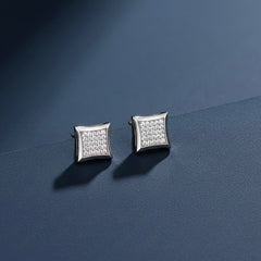 Trisha gleam silver stud