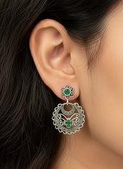 Meadow shine silver earrings
