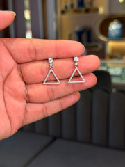 Flash spark silver earrings