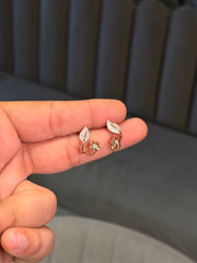 Petal radiance silver stud