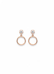 Cluster chic silver earrings
