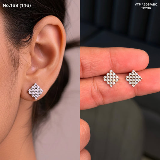 Lira gleam silver stud