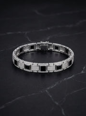 Dynasty bold silver bracelet for men