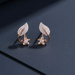 Petal radiance silver stud