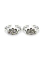 Blossom dream silver toerings for women