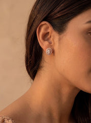 Diamond dream silver pendant set for women