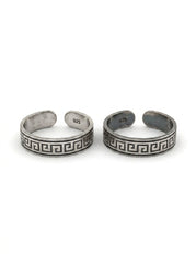 Meadowshine silver toerings for women